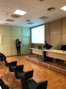 ACG Drone_Sonea_Marta Mercadal explicando las ventajas de la teledetección con drones_Tecnovid2019_Viñedo y Olivar