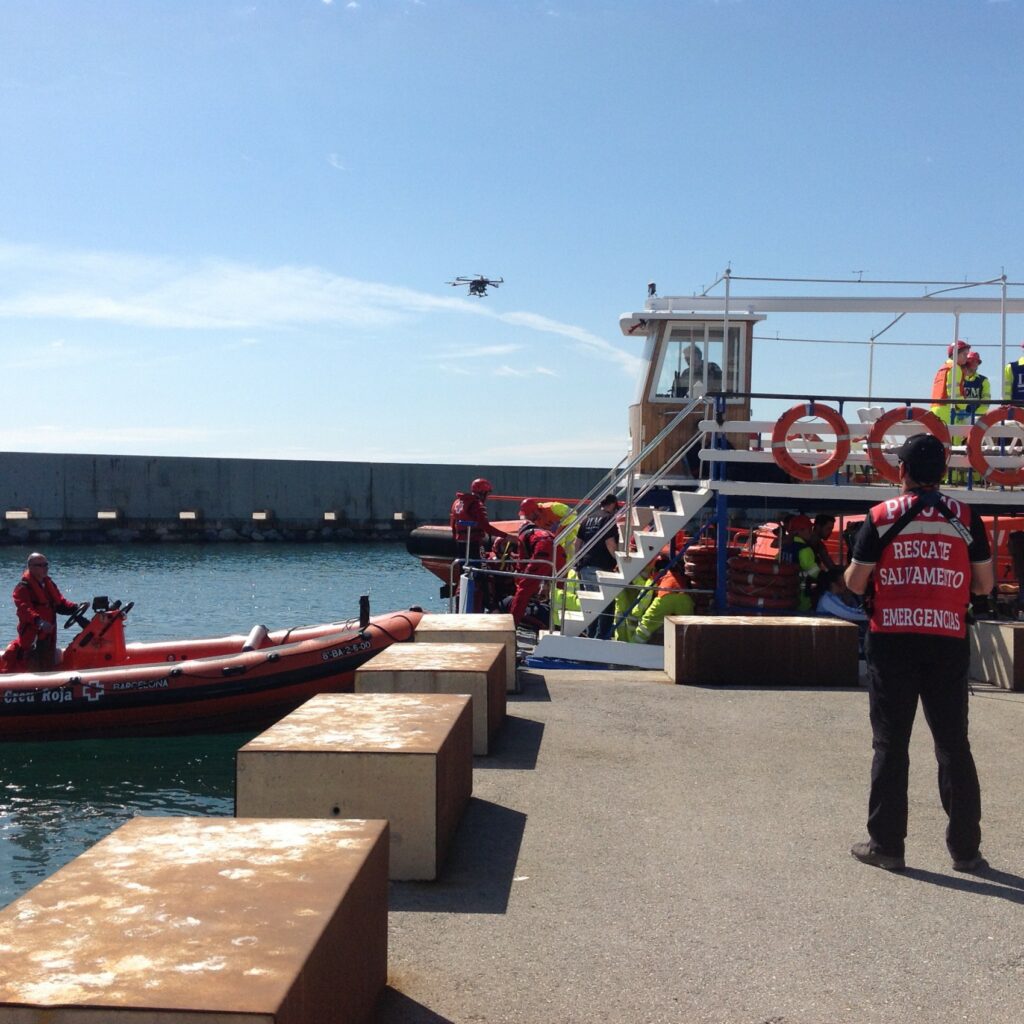 Simulacro emergencia Port Fórum Barcelona
