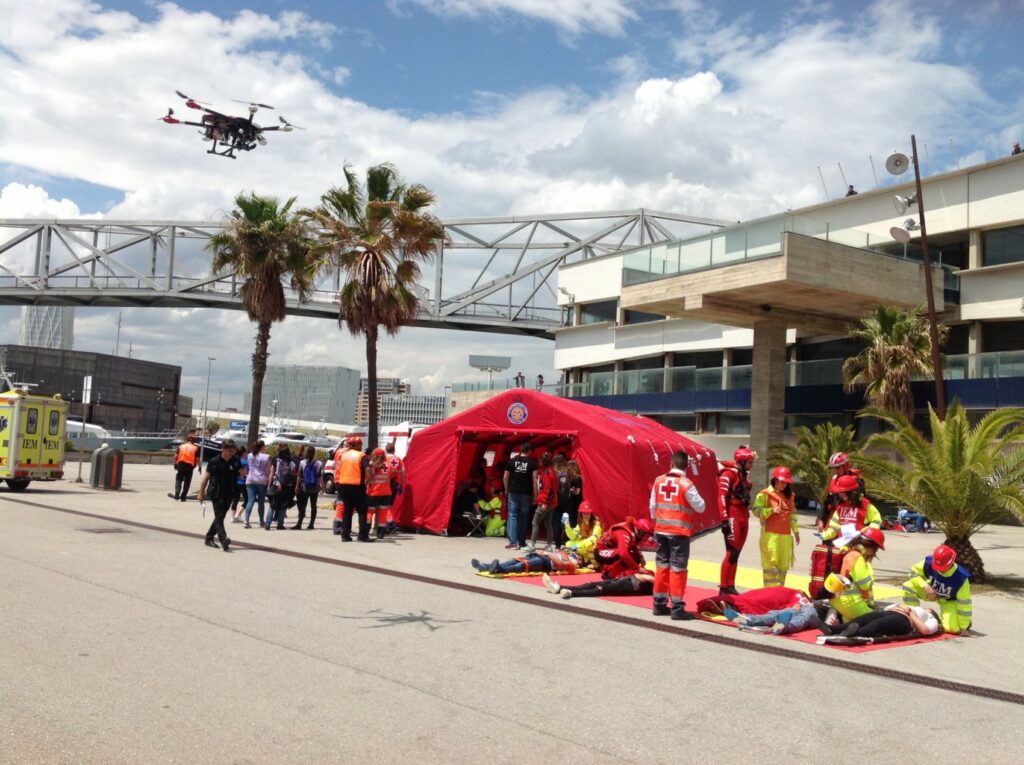 Simulacro emergencia Port Fórum Barcelona