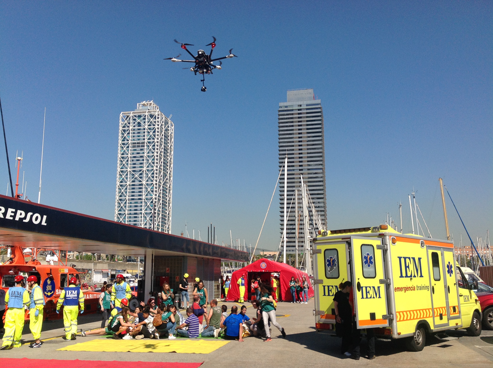 ACG Drone participa en el simulacro de emergencias organizado en el Port Fórum de Barcelona